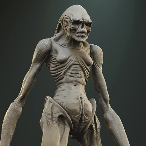 Alien Newborn 3D Printer Files | Assembly STL Model
