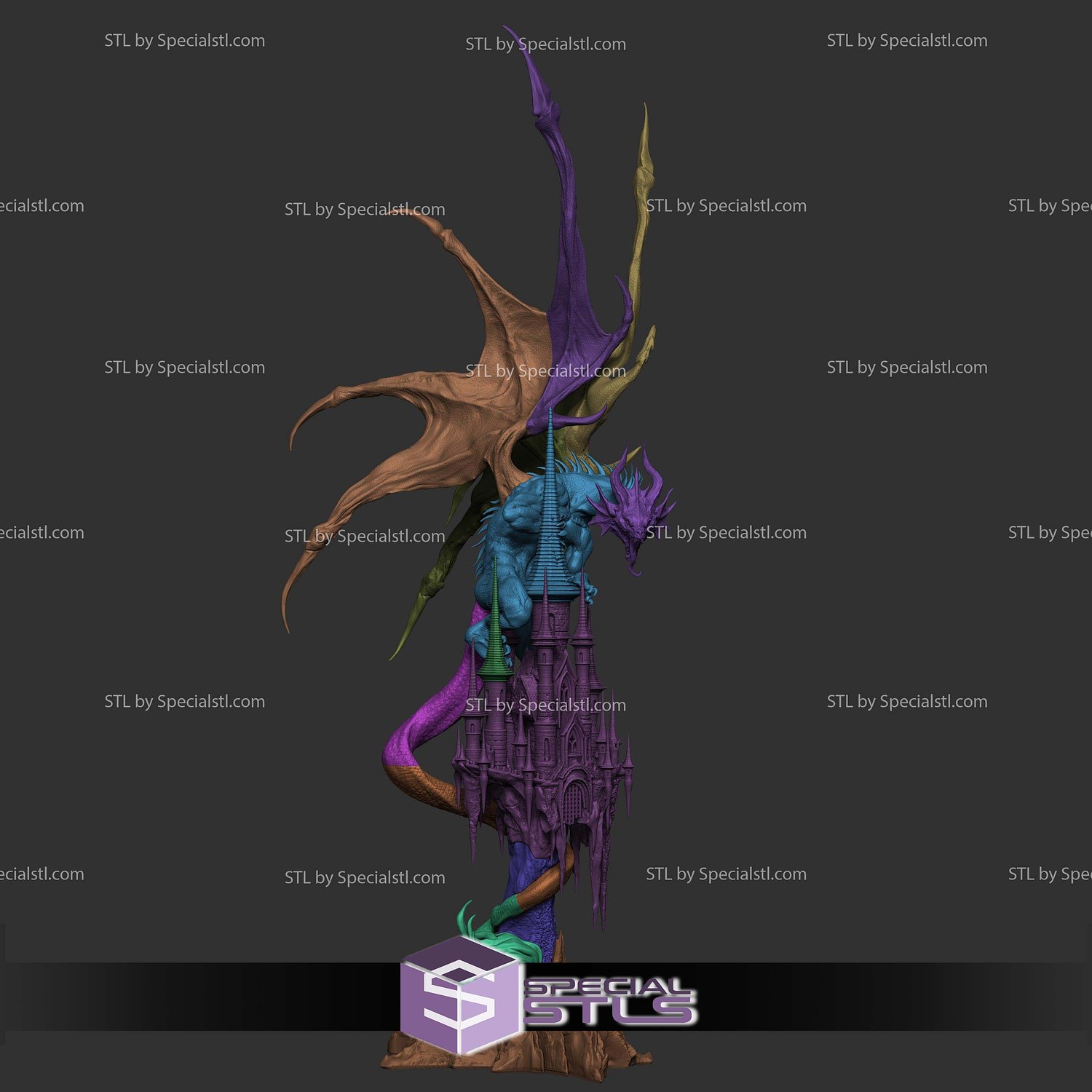 Mysterious Dragon 1-6 STL Files 3D Model — view 3