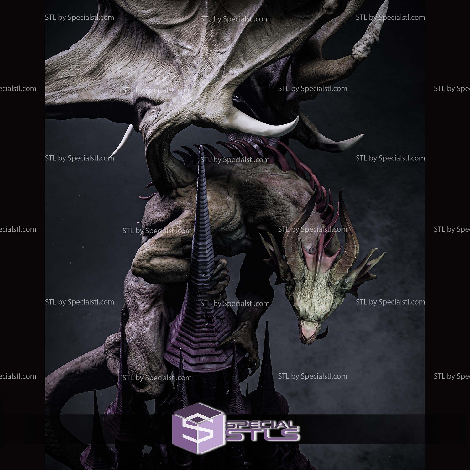 Mysterious Dragon 1-6 STL Files 3D Model — view 4