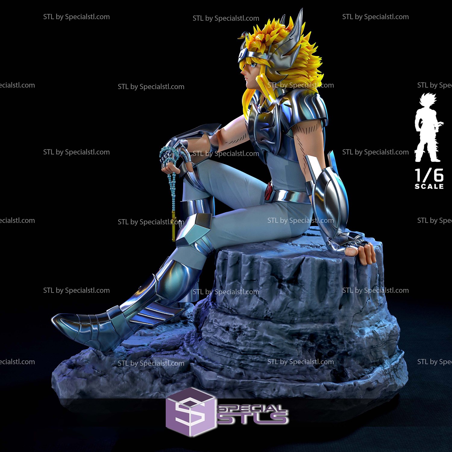 Hyoga of Cygnus Sculptures 3D Printing STL Model — view 5