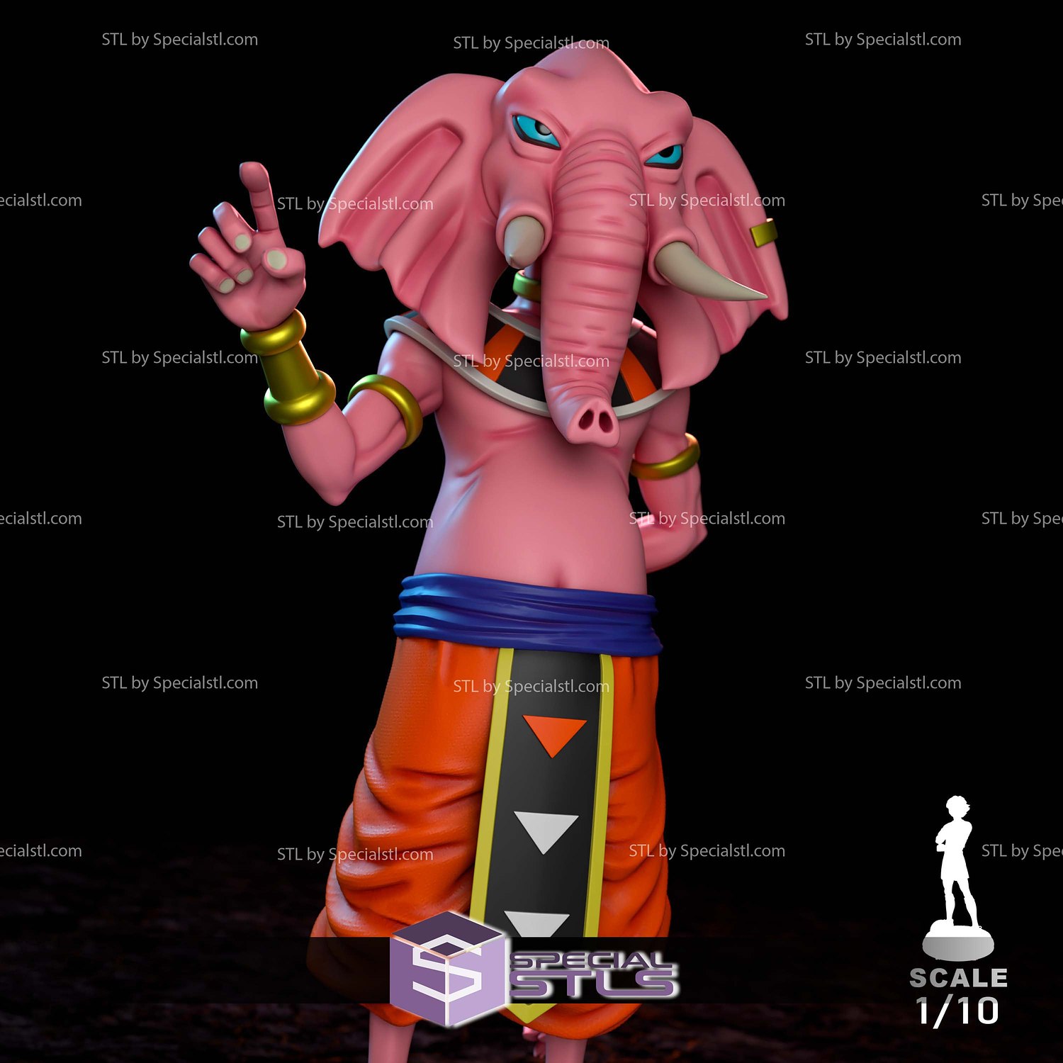 Rumoosh Dragonball Super 3D Printer Files STL Model — view 3