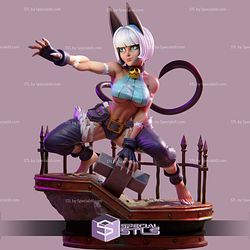 Ms Fortune Skullgirls Game Digital STL Files 3D Model — view 1