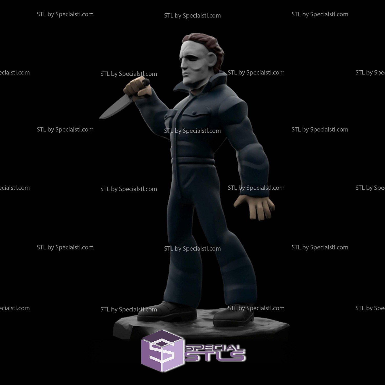 Disney Infinity Style STL Collection - Michael Myers 3D Model — view 2