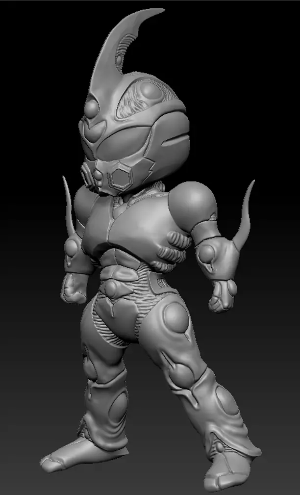 Guyver Anime Character 3D STL Model