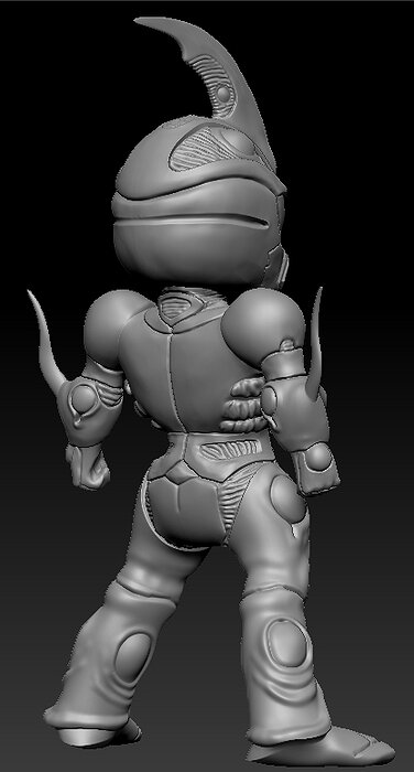 Guyver Anime Character 3D STL Model — view 3