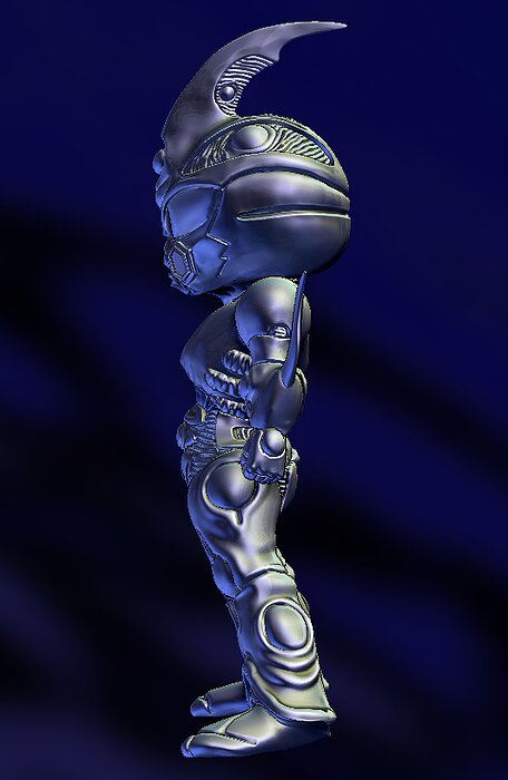 Guyver Anime Character 3D STL Model — view 5