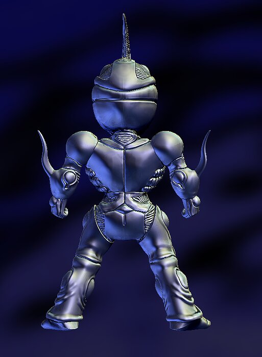 Guyver Anime Character 3D STL Model — view 6