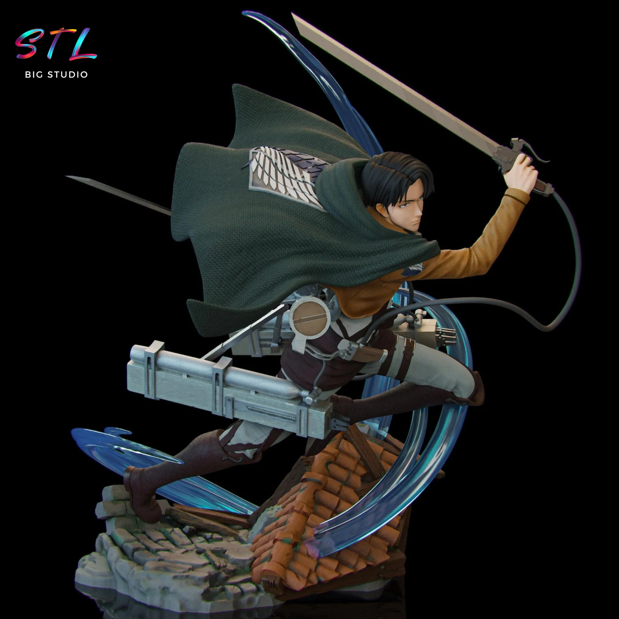 Levi Ackerman STL | Attack on Titan | 3D Printing Figure Model — view 2