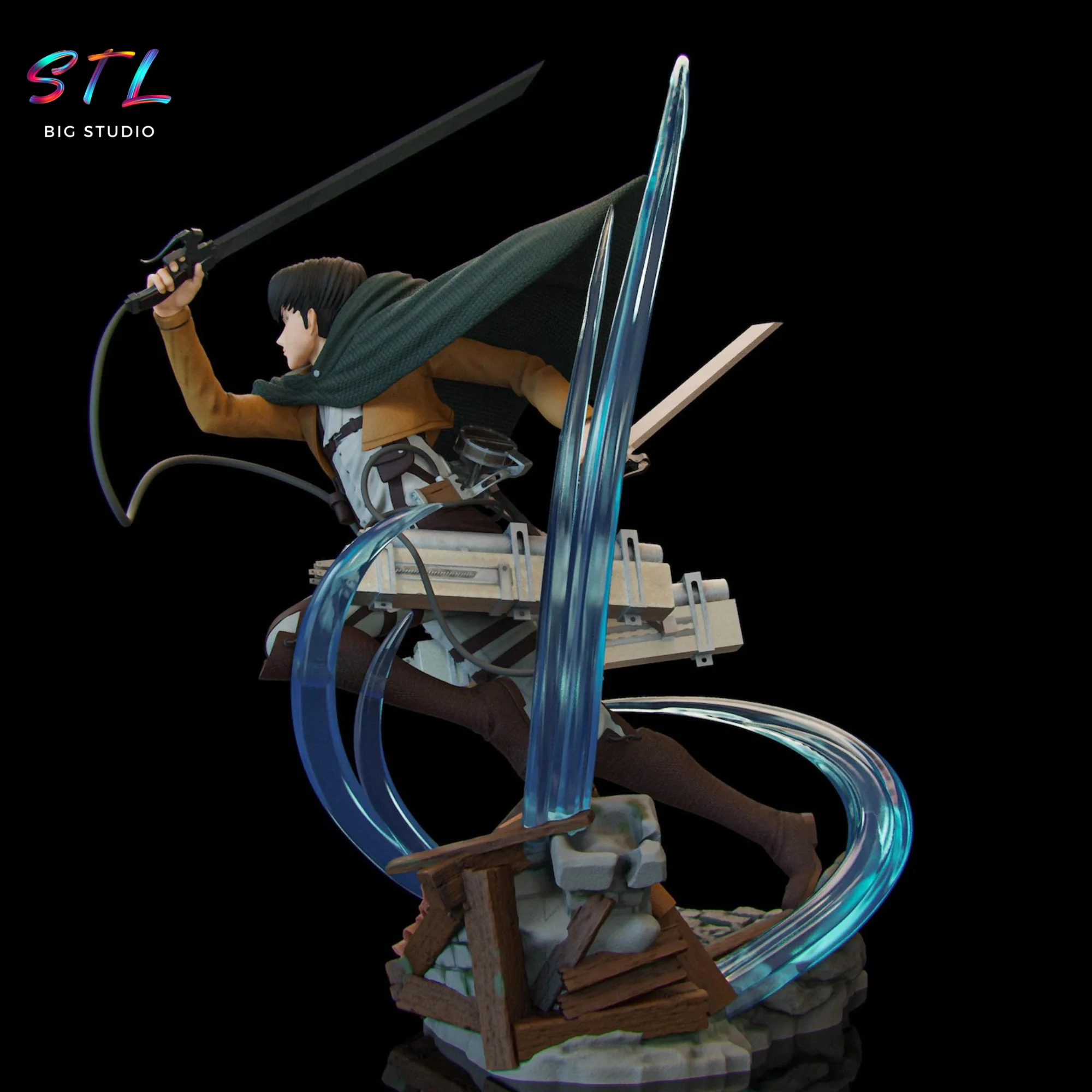 Levi Ackerman STL | Attack on Titan | 3D Printing Figure Model — view 3