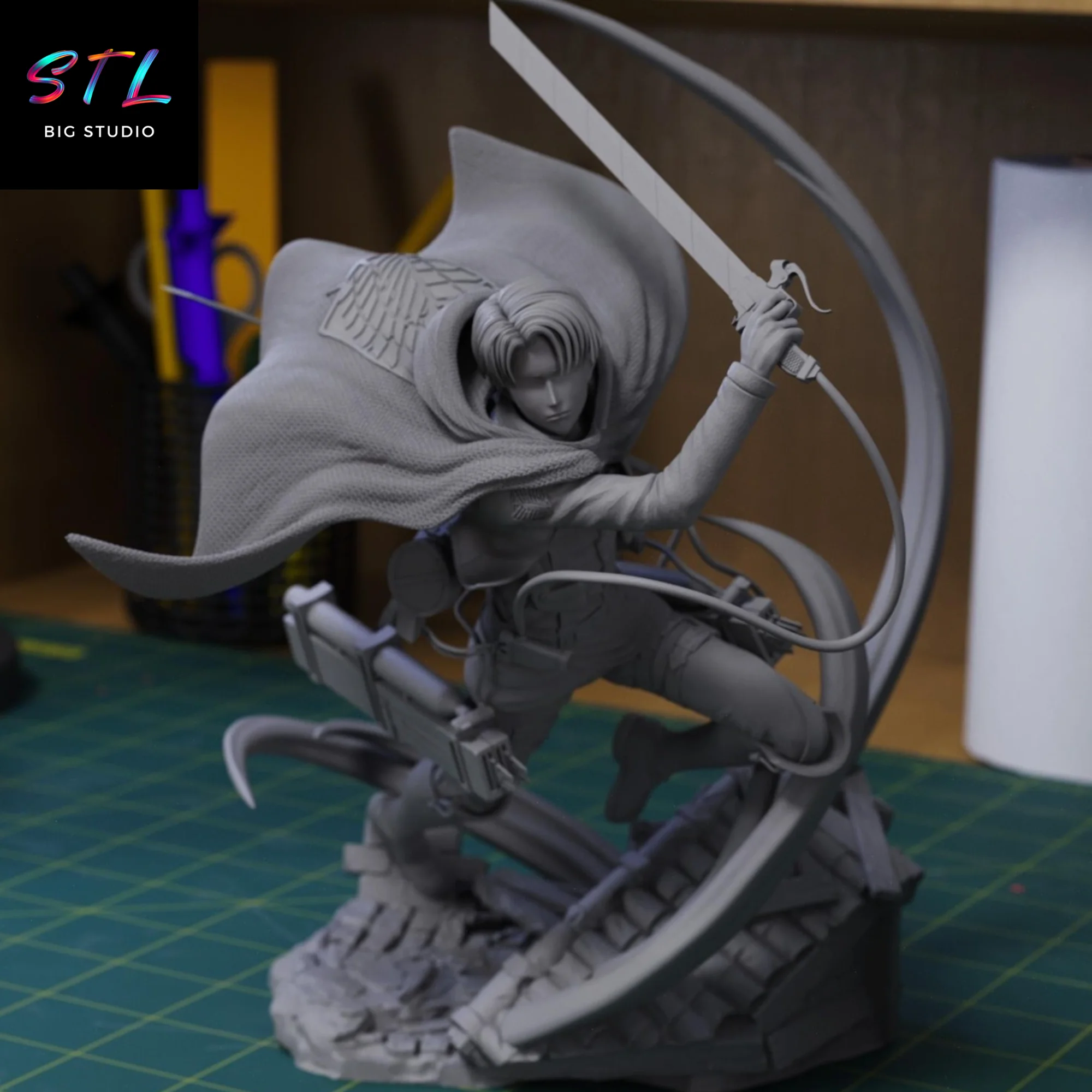 Levi Ackerman STL | Attack on Titan | 3D Printing Figure Model — view 6