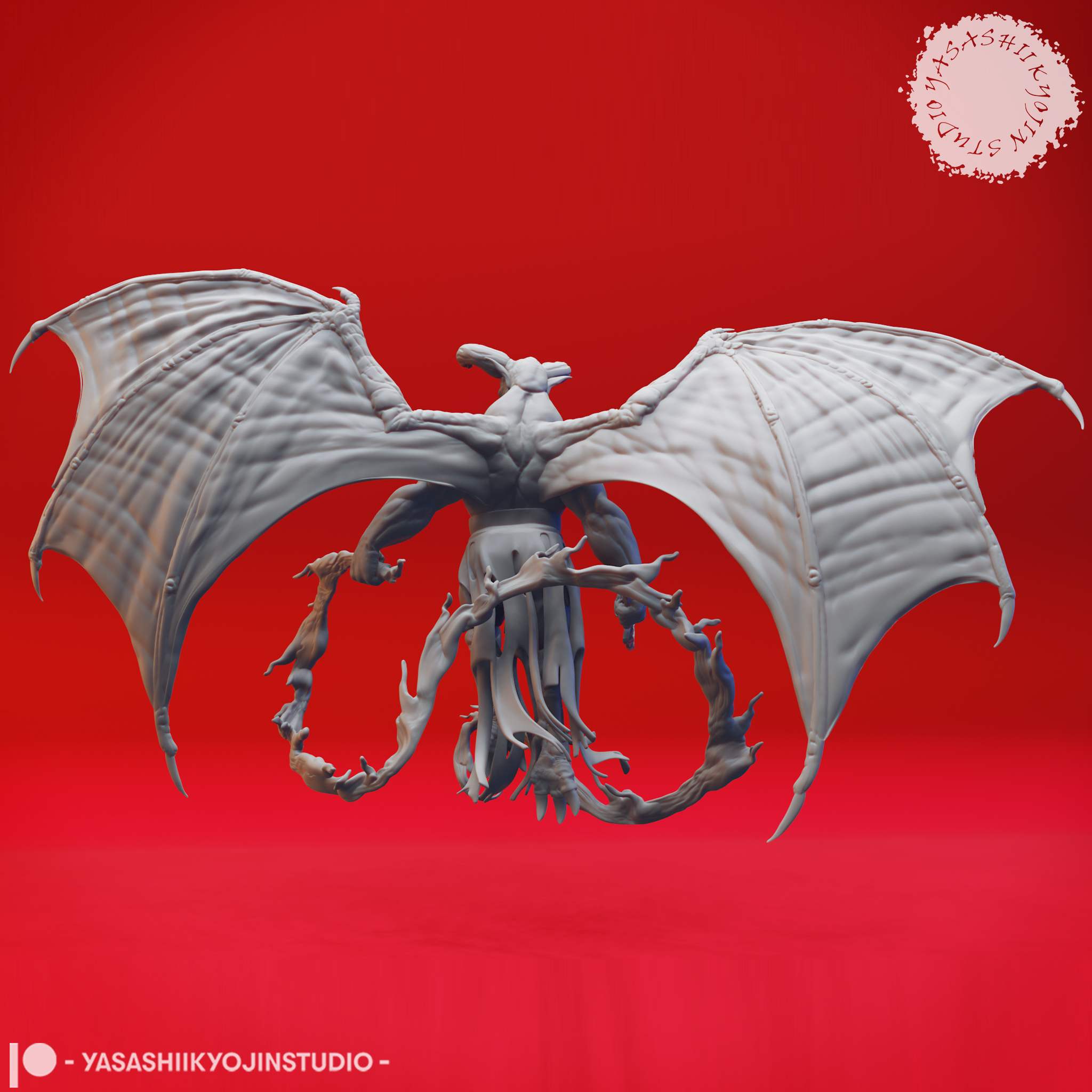 Balor - Tabletop Miniature (Pre-Supported) 3D STL Model — view 3