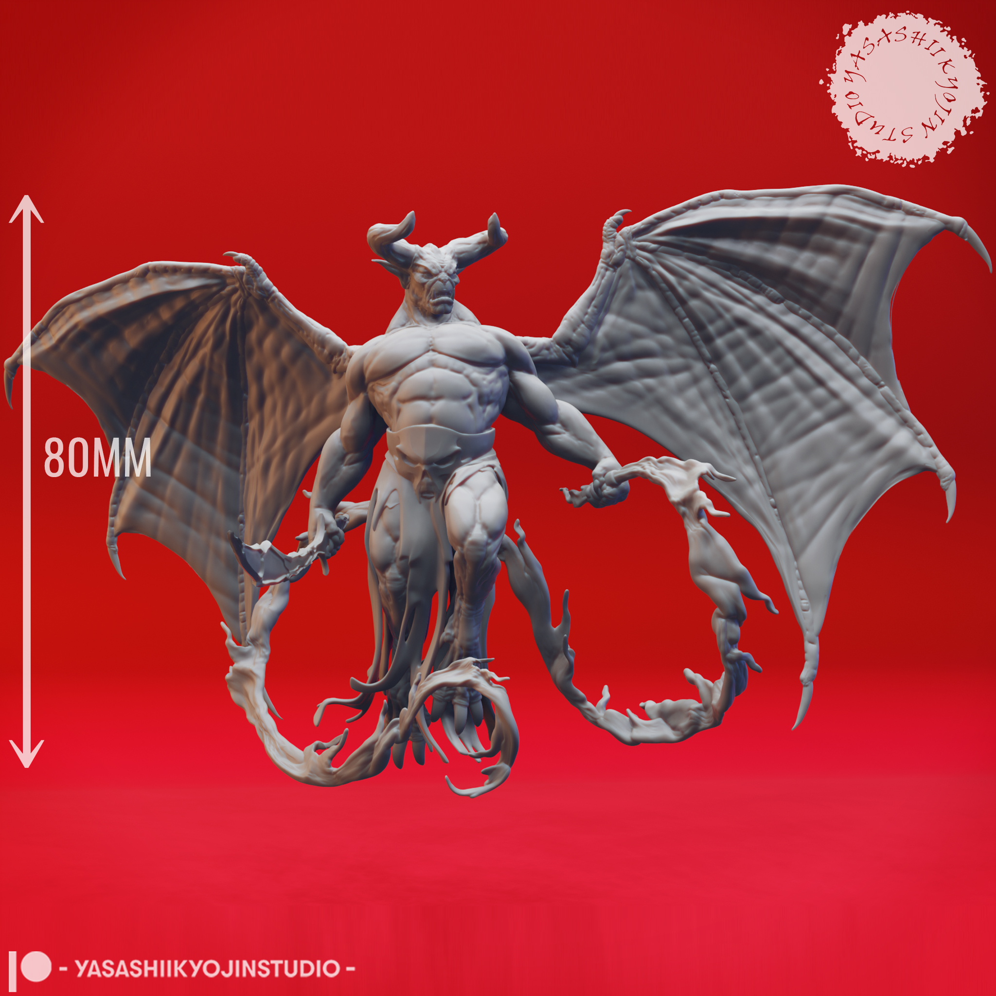 Balor - Tabletop Miniature (Pre-Supported) 3D STL Model — view 6