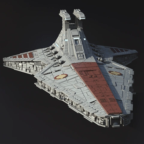 Venator-class Star Destroyer 3D Printing Model | Assembly STL Model