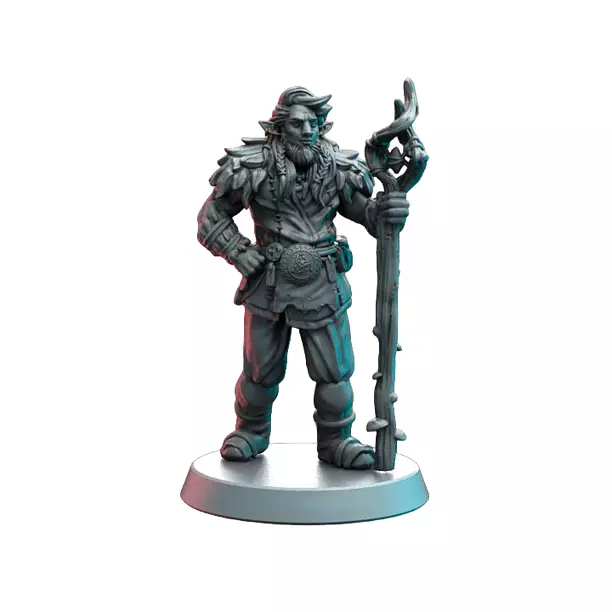 Firbolg IX - Collectible Hero Figurine 3D STL Model