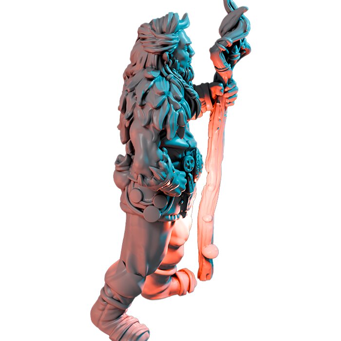 Firbolg IX - Collectible Hero Figurine 3D STL Model — view 4