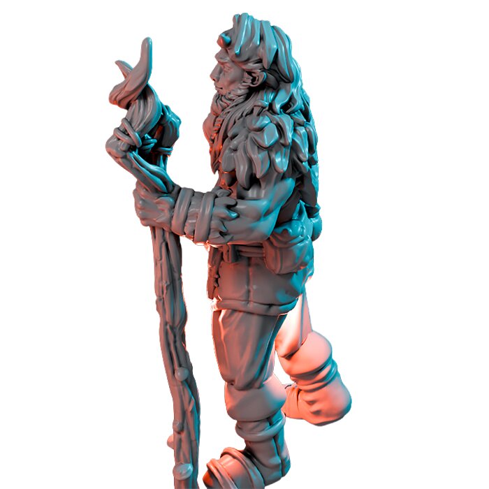 Firbolg IX - Collectible Hero Figurine 3D STL Model — view 5