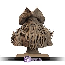 Davy Jones Caribbean Bust 3D Printer Files STL Model