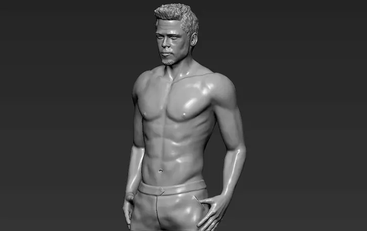Tyler Durden Brad Pitt from Fight Club 3D printing ready STL Model