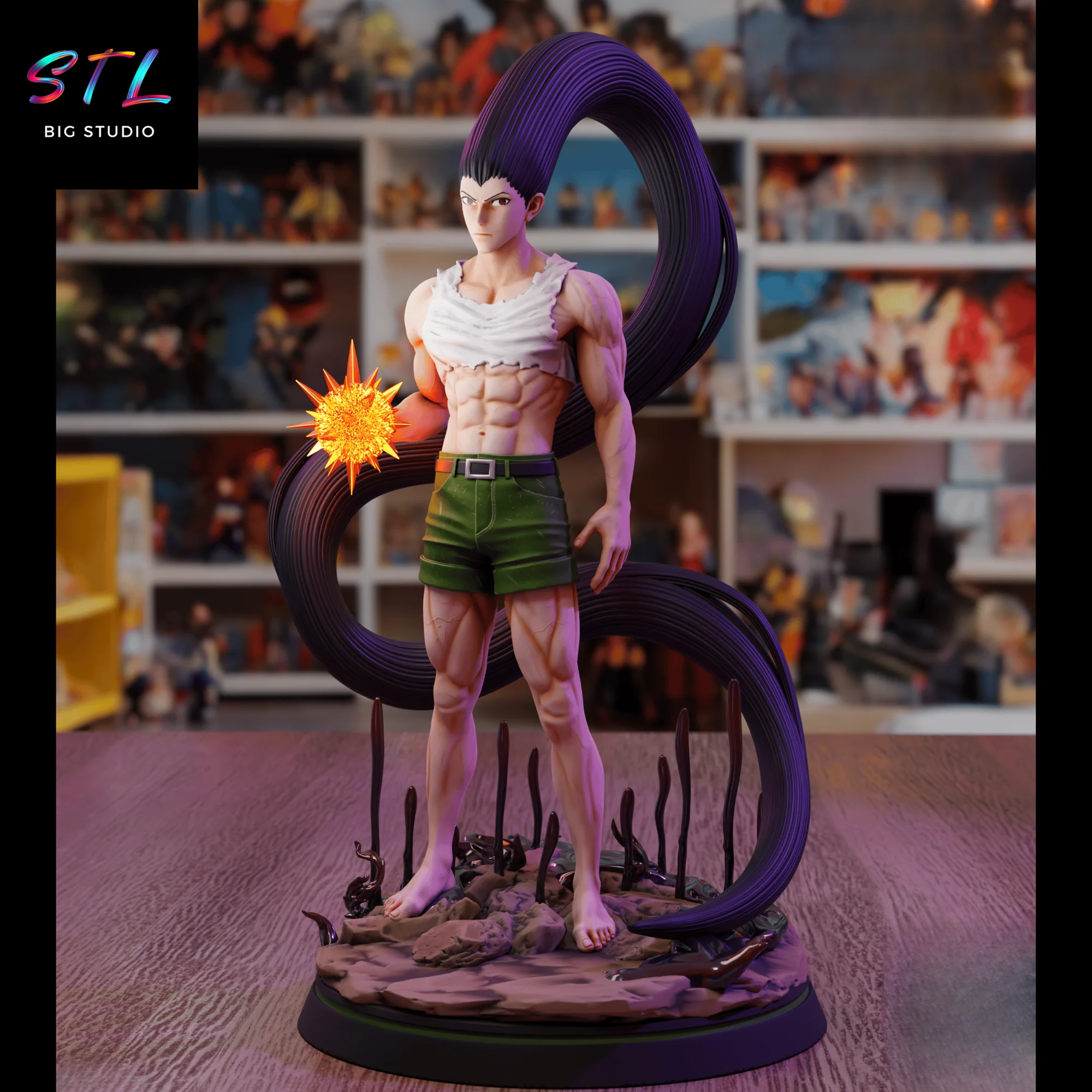 Adult Gon Freecss STL | Hunter x Hunter | 3D Printable Figure Model