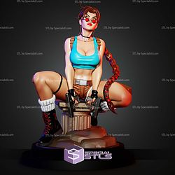 Lara Croft Semi Realistic STL Files 3D Model