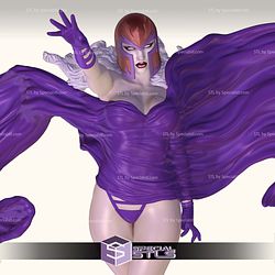 Magneto Woman Female 3D Printer Files STL Model