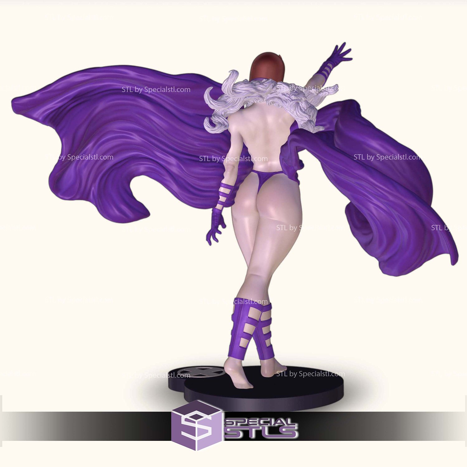 Magneto Woman Female 3D Printer Files STL Model — view 3