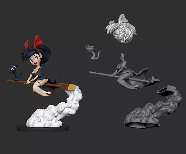 Witch 3D STL Model
