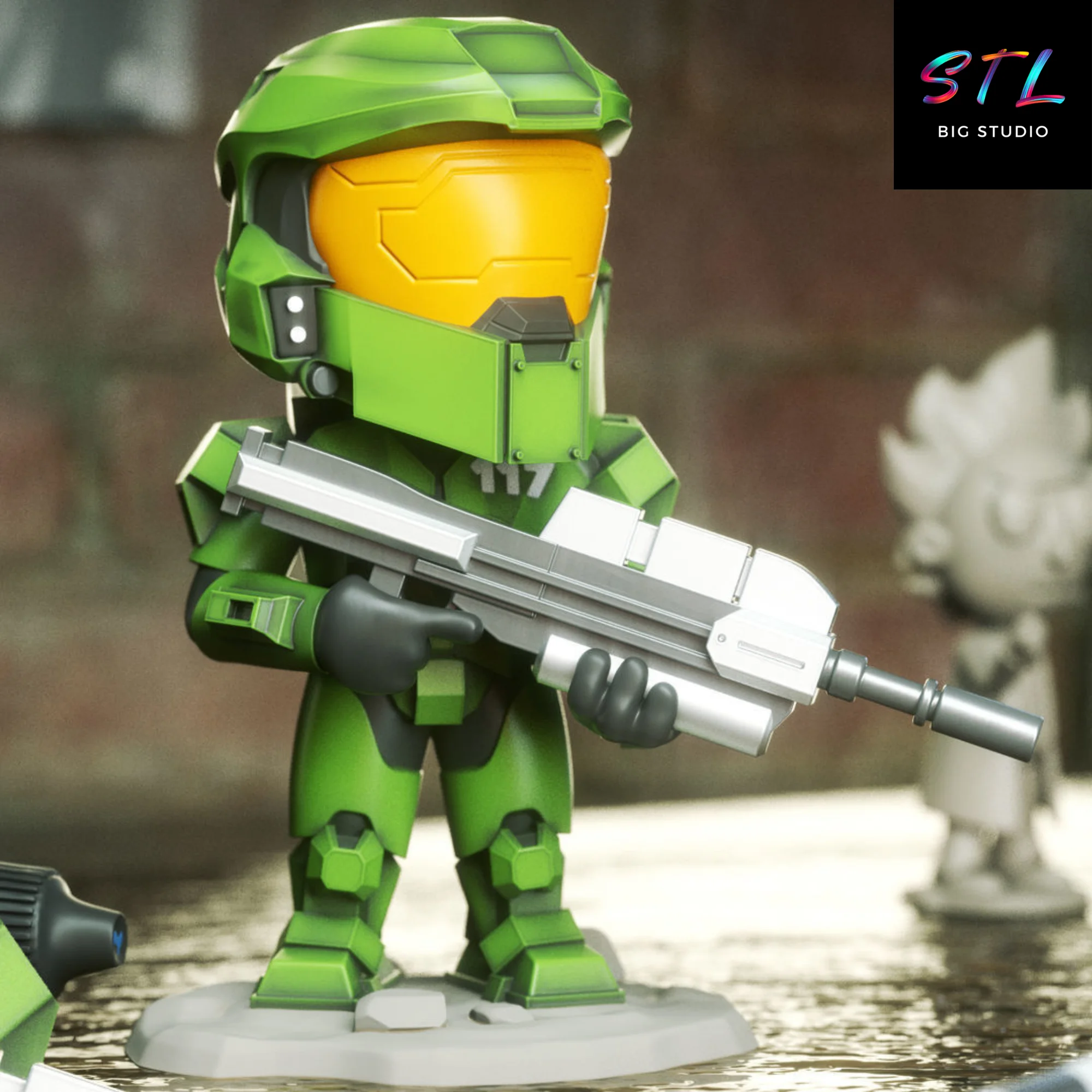 Duke Nukem Chibi STL | 3D Printable Figure Model — view 2