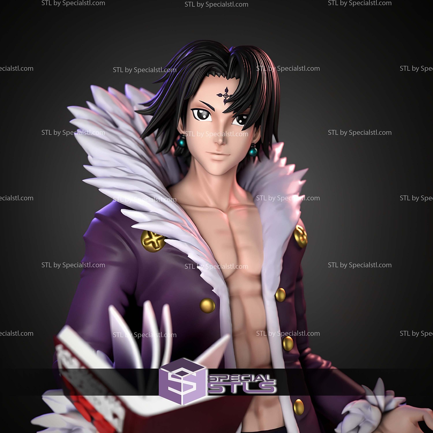 Chrollo Lucilfer Huntet X Hunter 186mm STL Files 3D Model — view 2
