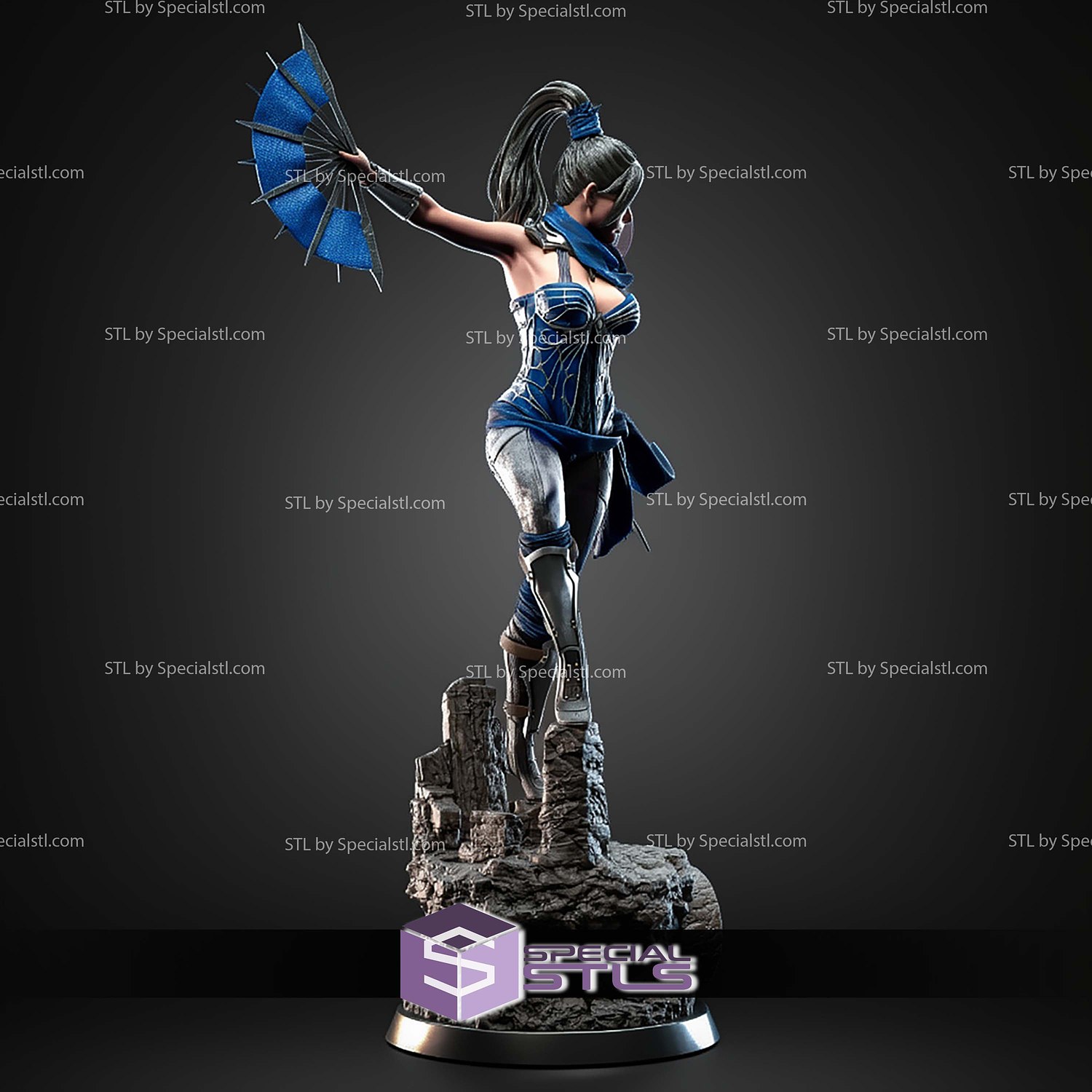 Kitana Mortal Kombat 2026 STL Files 3D Model — view 4