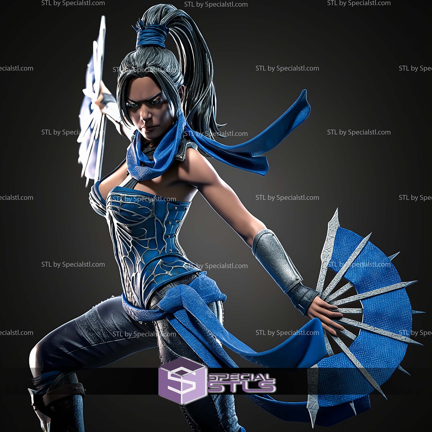 Kitana Mortal Kombat 2026 STL Files 3D Model — view 6