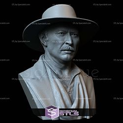 Bust Portrait STL Collection Angel Eyes Lee Van Cleef 3D Model