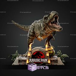 T Rex Jurassic Park 350mm STL Files 3D Model