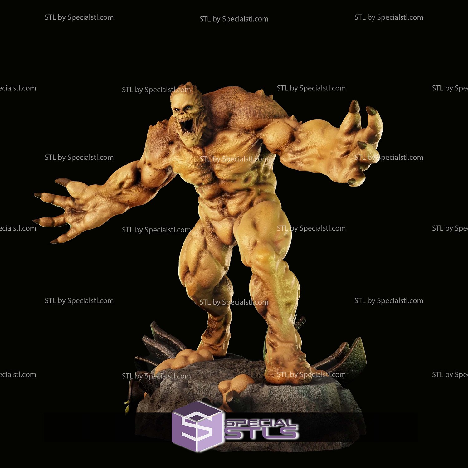 Clayface Arkham City STL Files 3D Model — view 2