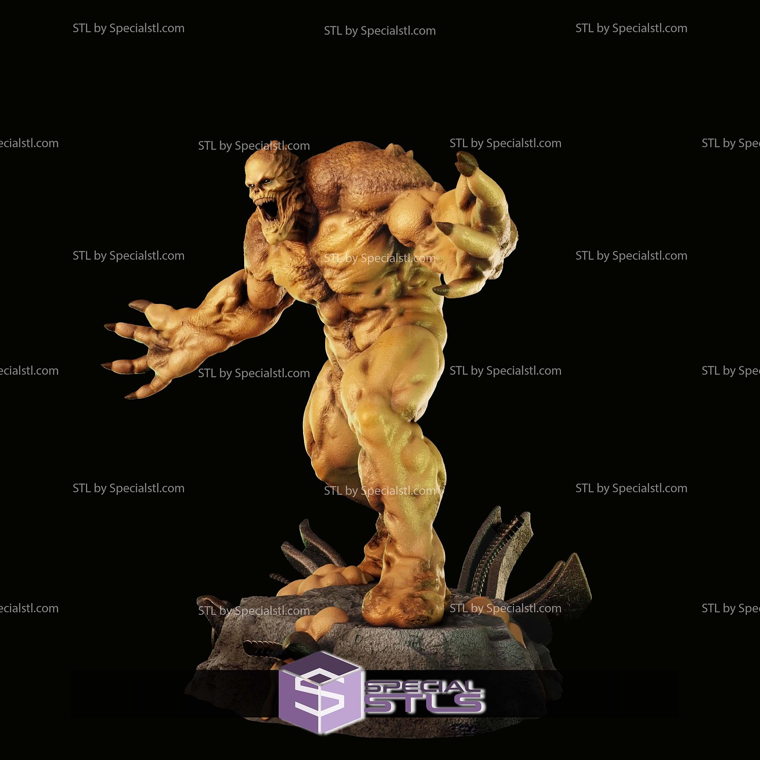 Clayface Arkham City STL Files 3D Model — view 3