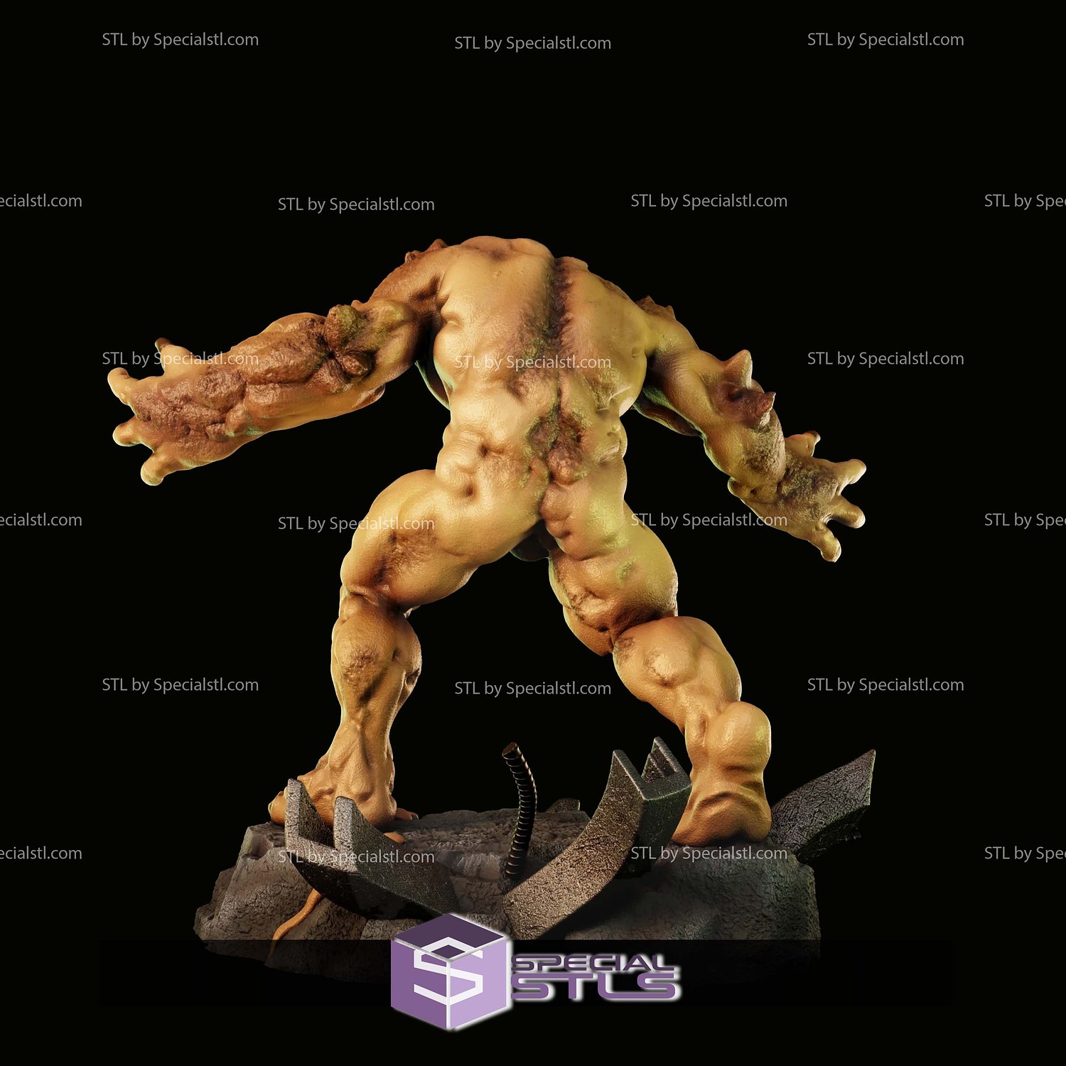 Clayface Arkham City STL Files 3D Model — view 4