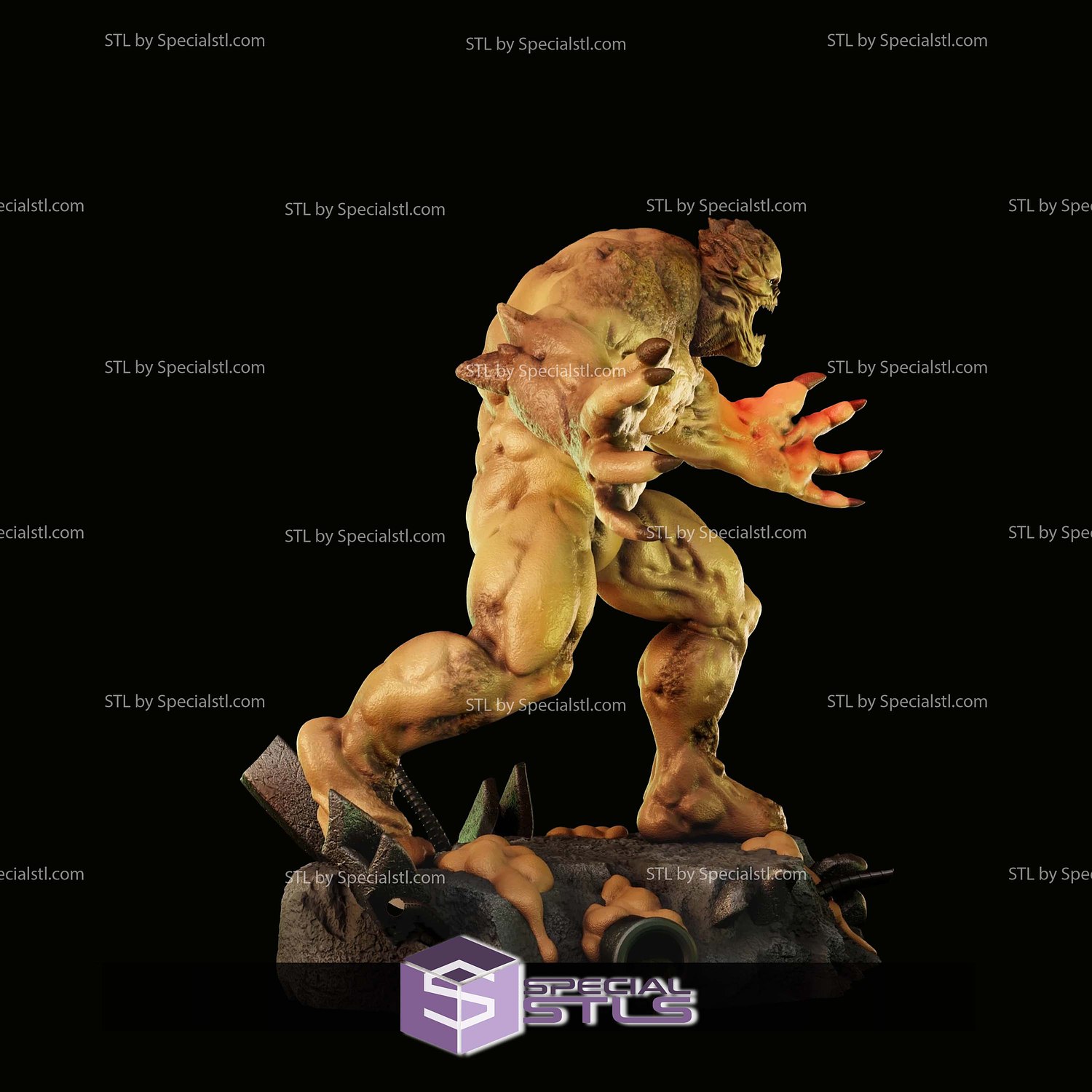 Clayface Arkham City STL Files 3D Model — view 5