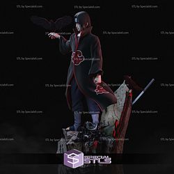 Itachi Uchiha and Crow 3D Printer Files STL Model