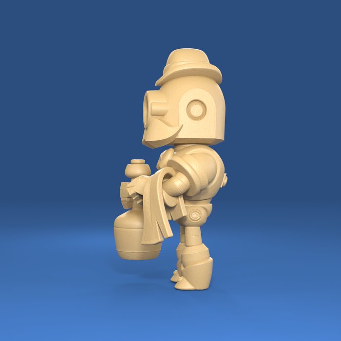 Barley Original - Brawl Stars 3D 3MF Model — view 2