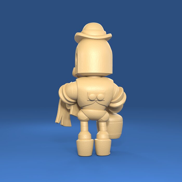 Barley Original - Brawl Stars 3D 3MF Model — view 3