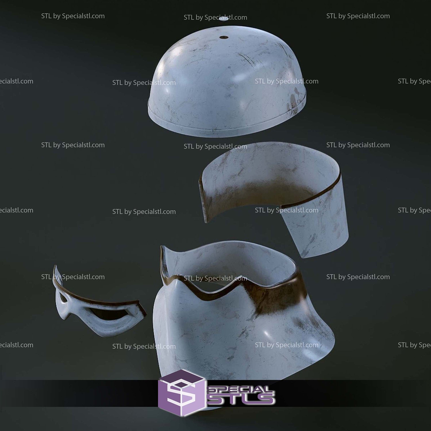 Cosplay STL Files ESB Snowtrooper Helmet 3D Model — view 2