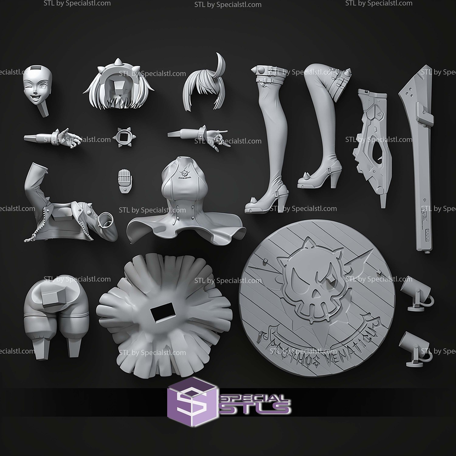 Elphelt Guilty Gear STL Files 3D Model — view 3
