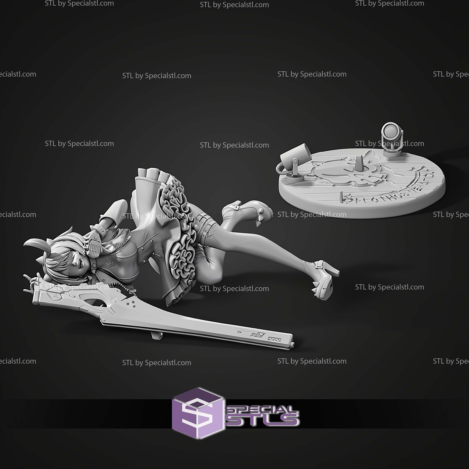 Elphelt Guilty Gear STL Files 3D Model — view 5