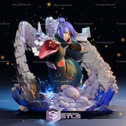 Konan Naruto in Action 3D Print Files STL Model