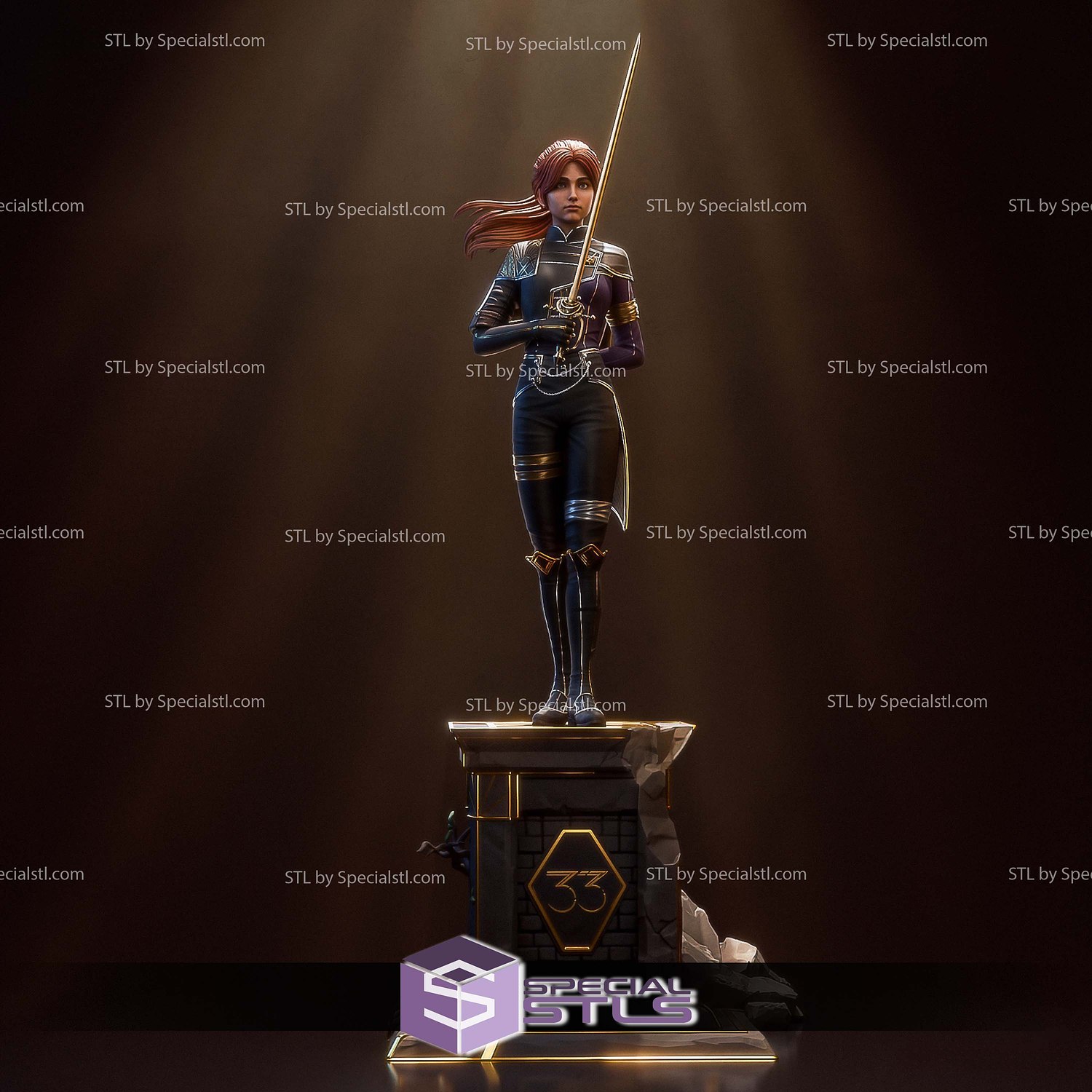 Maelle Clair Obscur Expedition 33 V3 STL Files 3D Model — view 3
