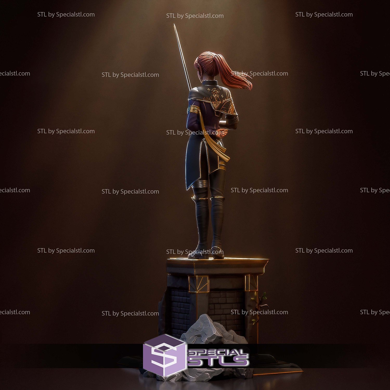 Maelle Clair Obscur Expedition 33 V3 STL Files 3D Model — view 5