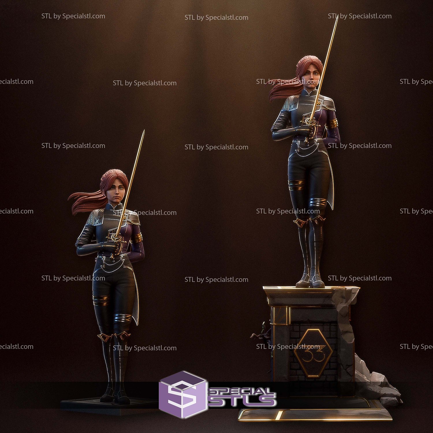 Maelle Clair Obscur Expedition 33 V3 STL Files 3D Model — view 6
