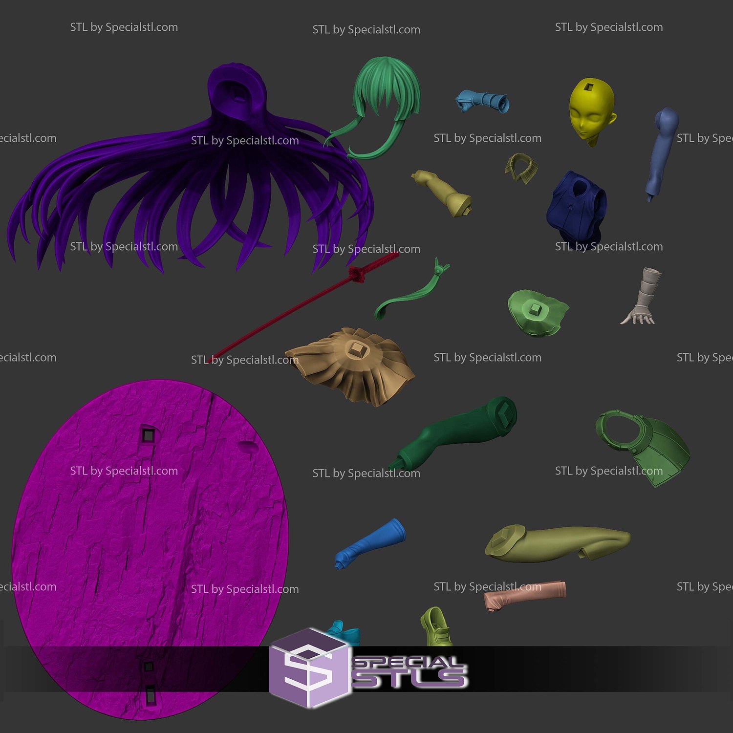 Akame 101mm Akame Ga Kill STL Files 3D Model — view 3