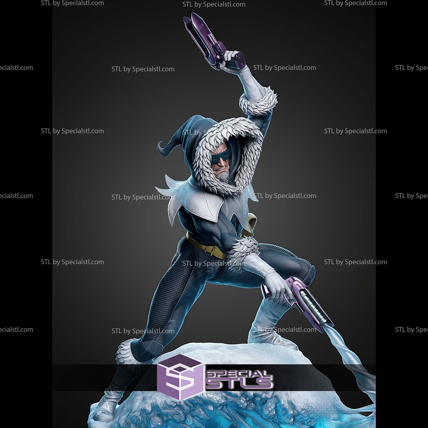 Captain Cold Freeze Flash 520mm STL Files 3D Model — view 2