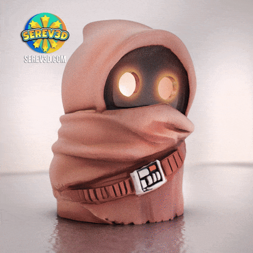 Star Wars Jawas - Clicker - Springhead & Mini Lamp Set - No Supports 3D Print STL/3MF Model